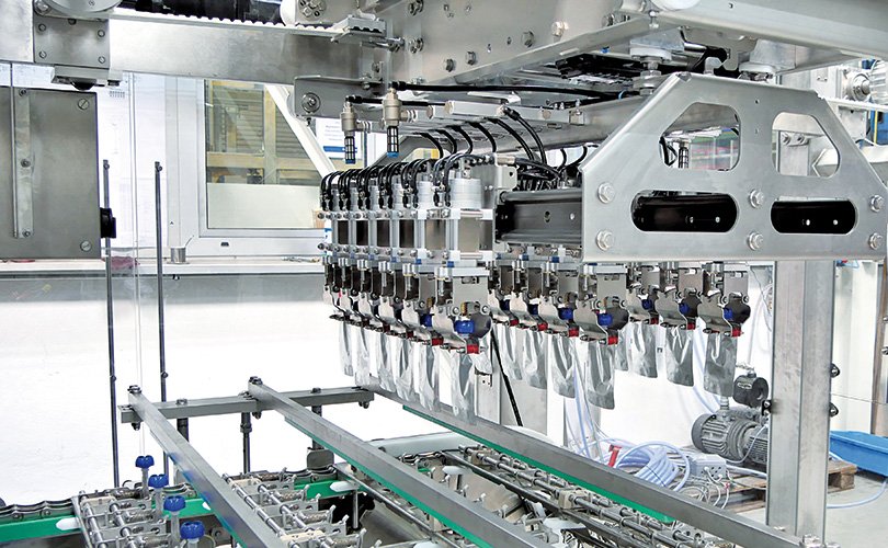 automatic pouch packing machine industrial application