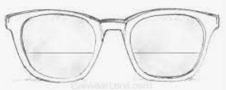 Illustrative example of executive bifocal lens from Google Search