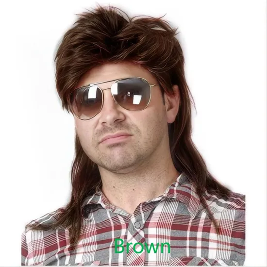 mens long hair wig equipment