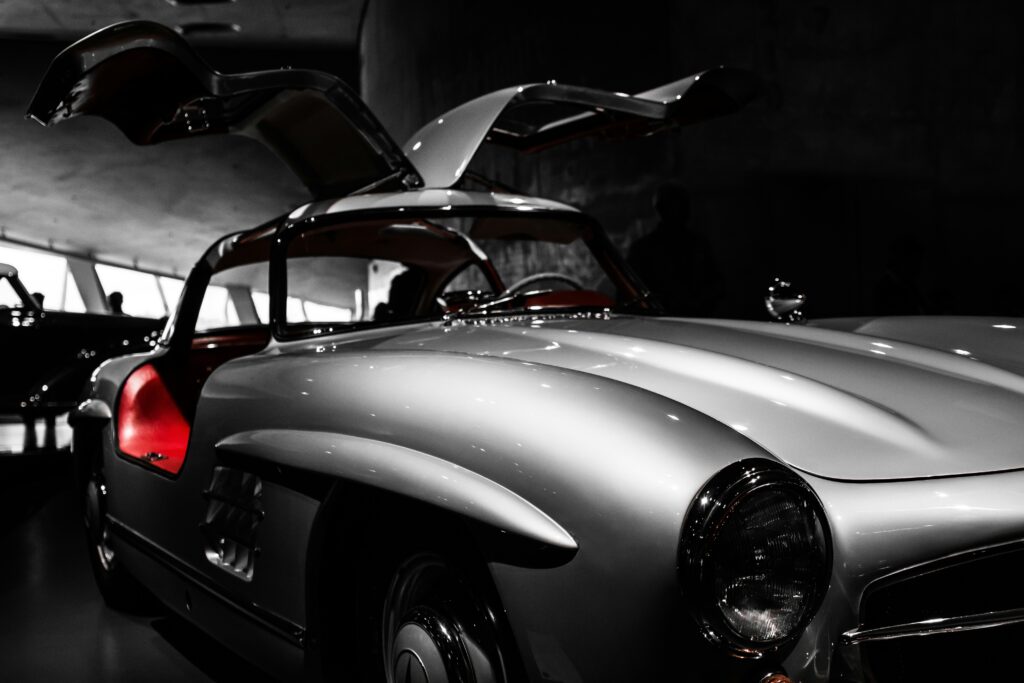 Illustrative example of metallic silver car paint colors from Google Search