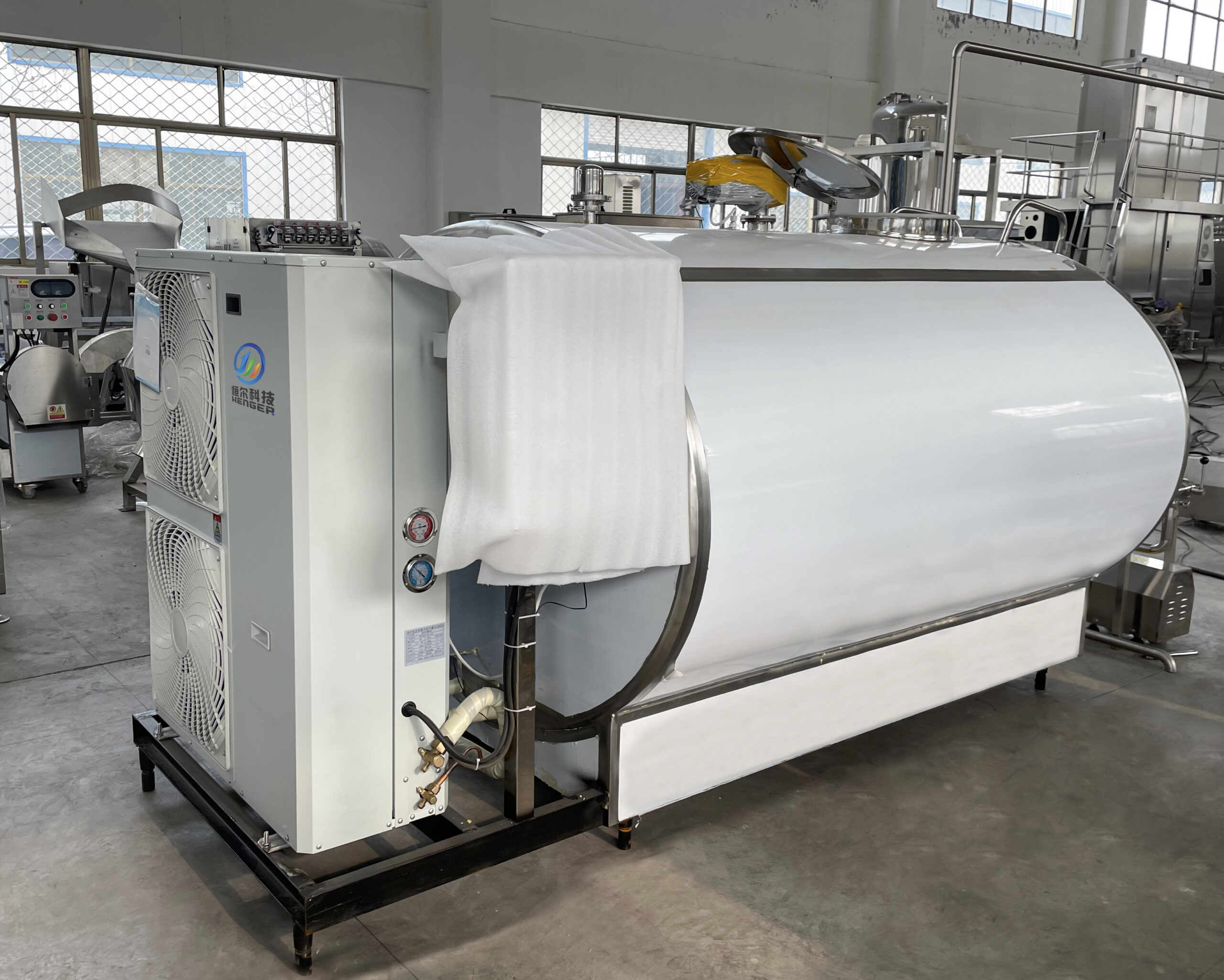 milk cooling equipment industrial application
