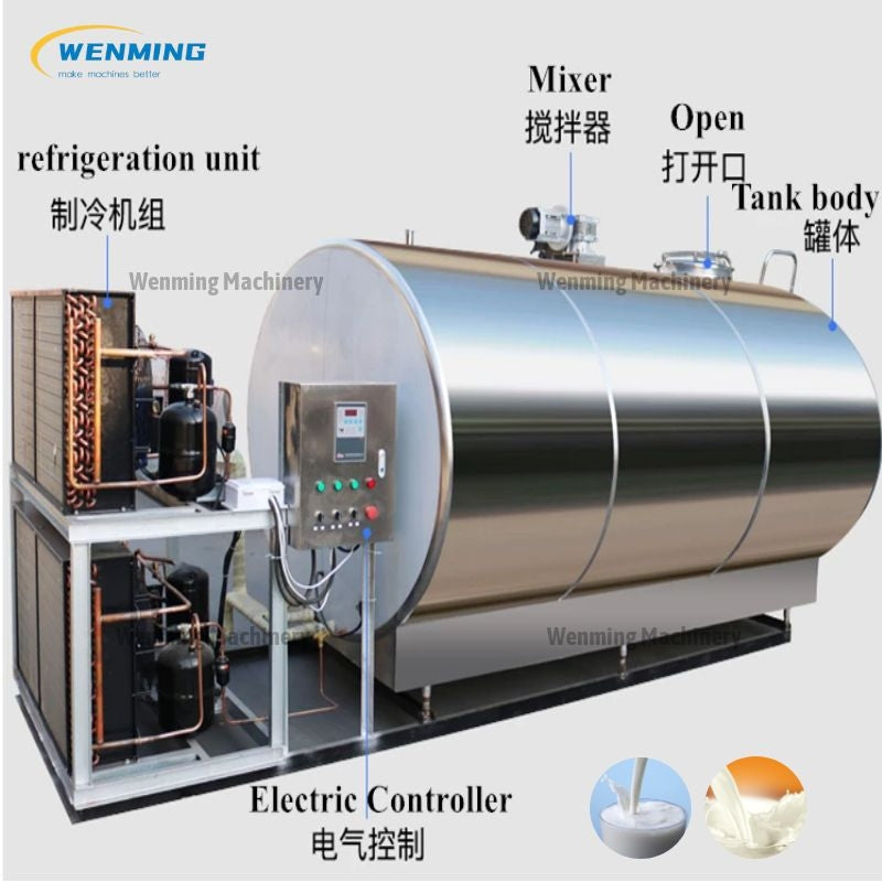 milk cooling tank industrial application
