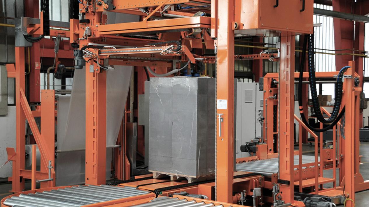 pallet shrink wrap machine industrial application