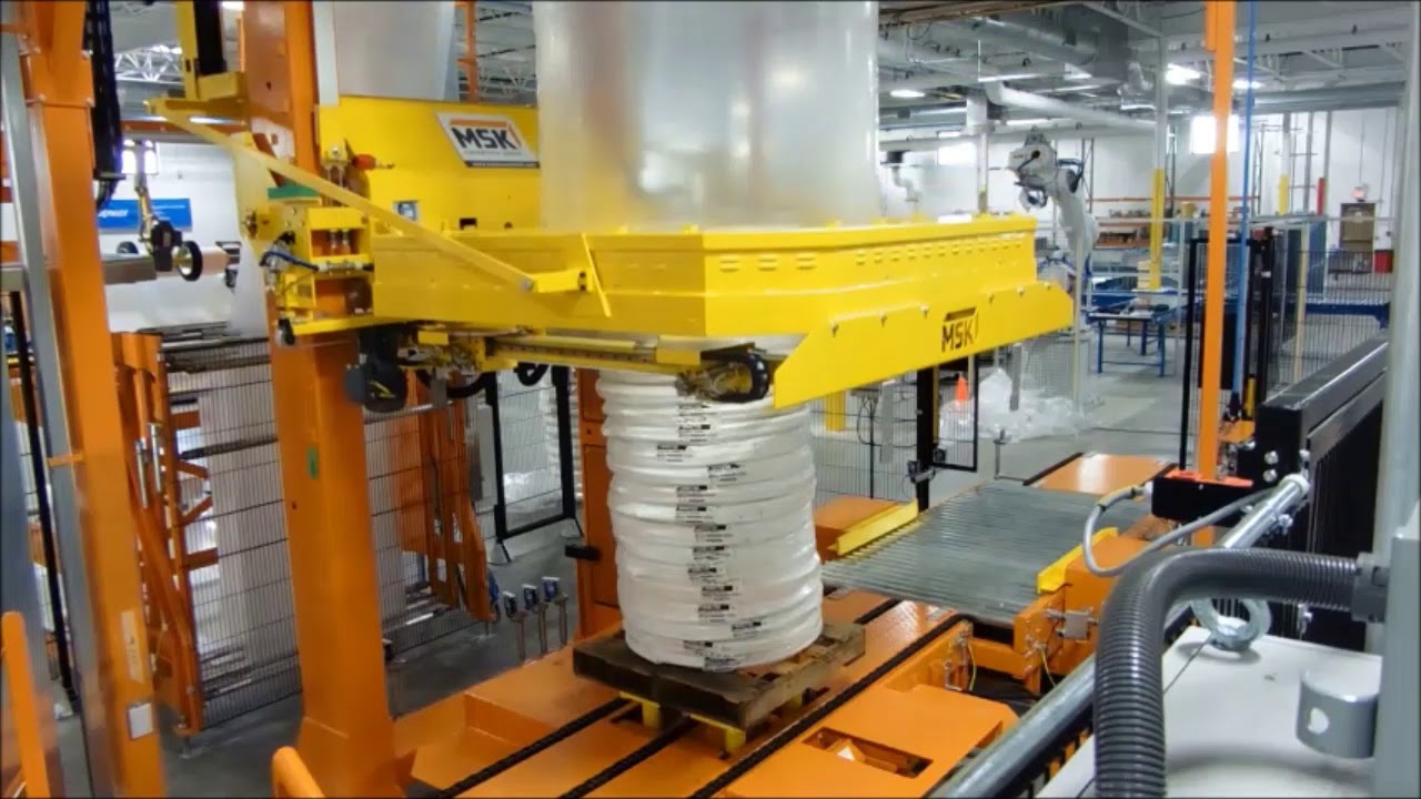 pallet shrink wrap machine industrial application