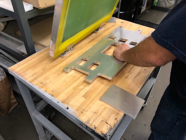 screen printing on metal industrial application
