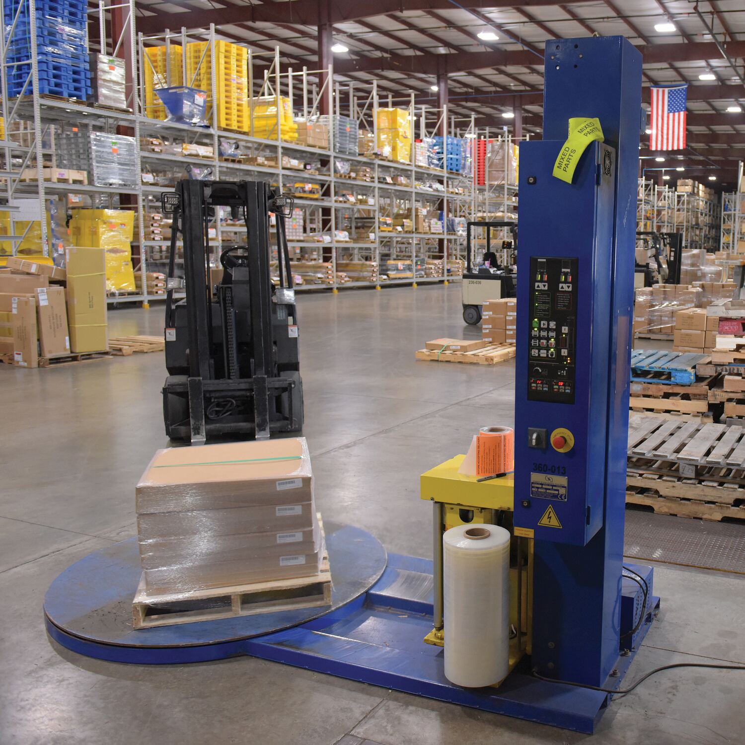 stretch wrap equipment industrial application