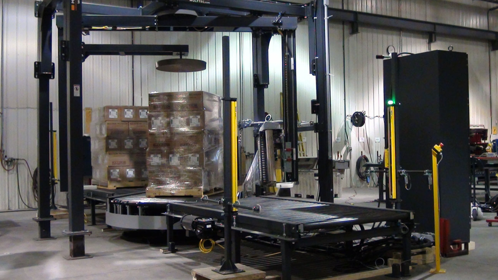 stretch wrap equipment industrial application