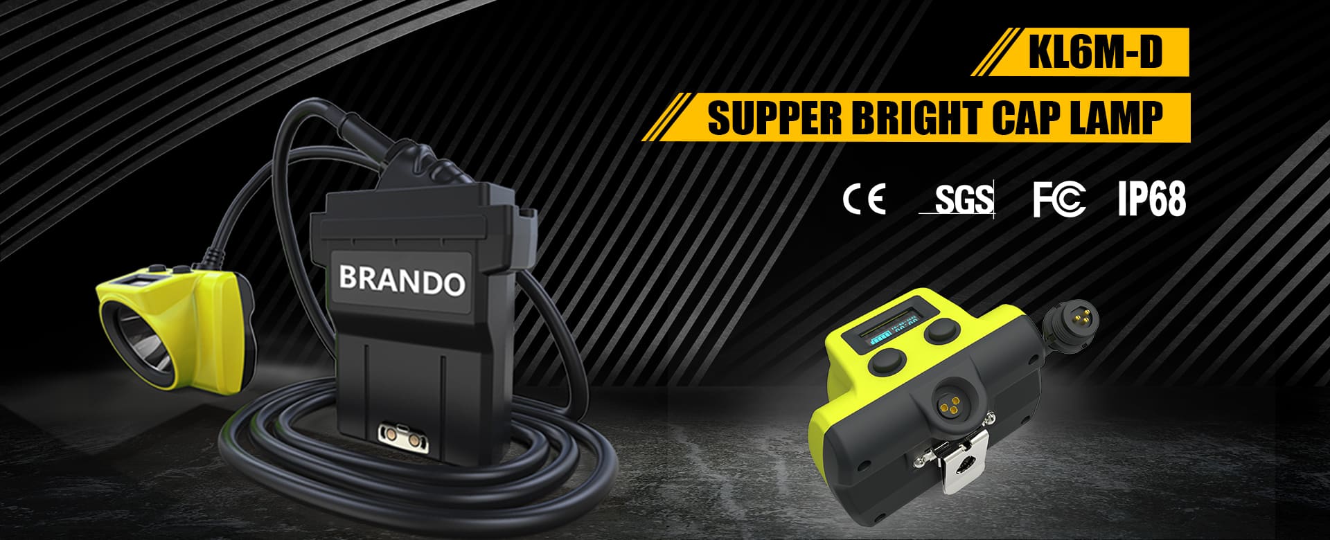 BRANDO - Underground Mining Safety Devices, LED miner cap lamp, Charging devices and led explosive-proof strip light for underground.