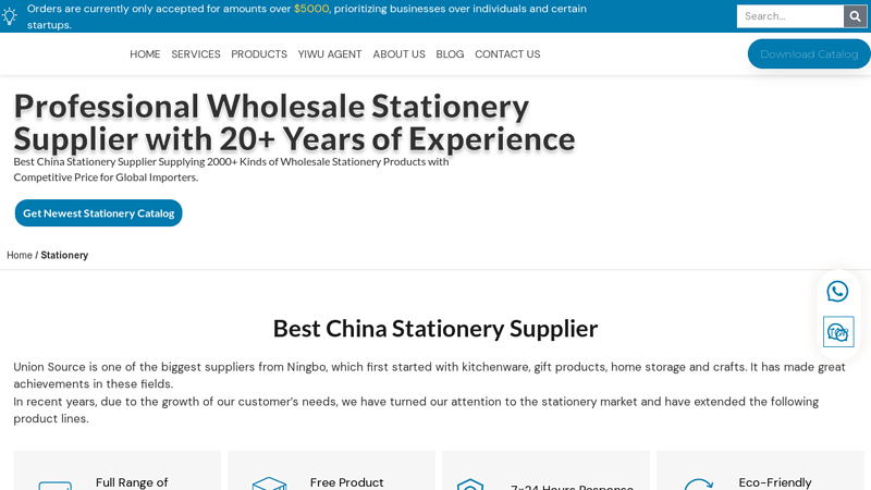 China Stationery Wholesale - Union Source