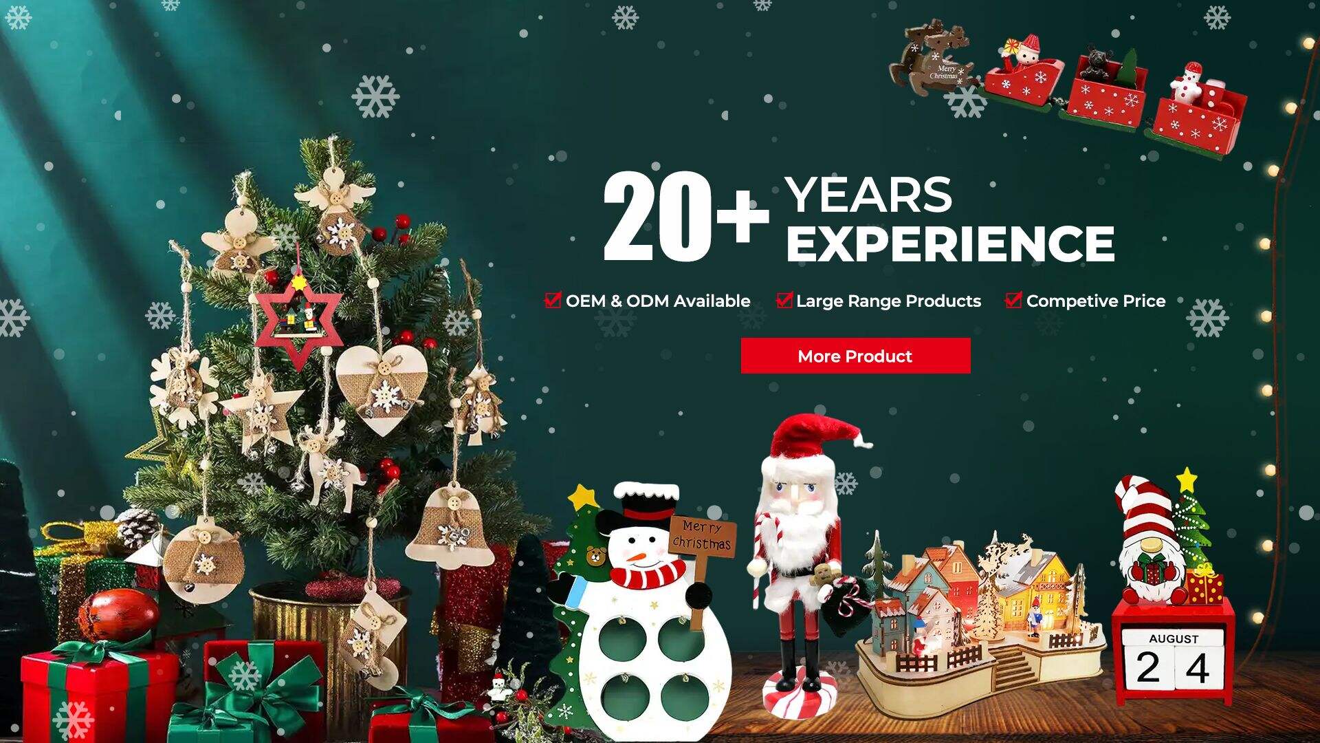 Christmas Decoration; Holiday Decoration; Christmas Wooden Decoration; Wooden LED Decoration Manufacturer - Shanghai Eastern Resources Arts & Crafts Co., Ltd