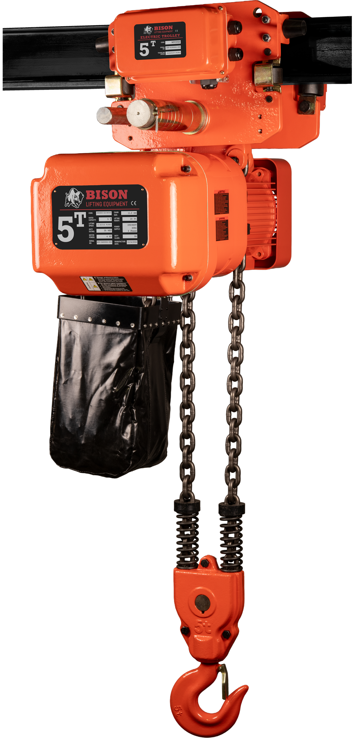 Electric Chain Hoist,Wire Rope Hoist ,Double hooks hoist -JIALI MACHINERY