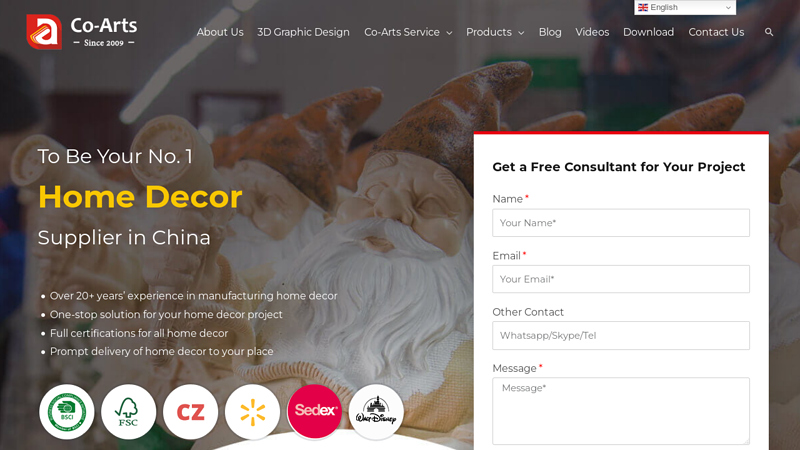 Leading Home Decor Supplier In China - Co-Arts