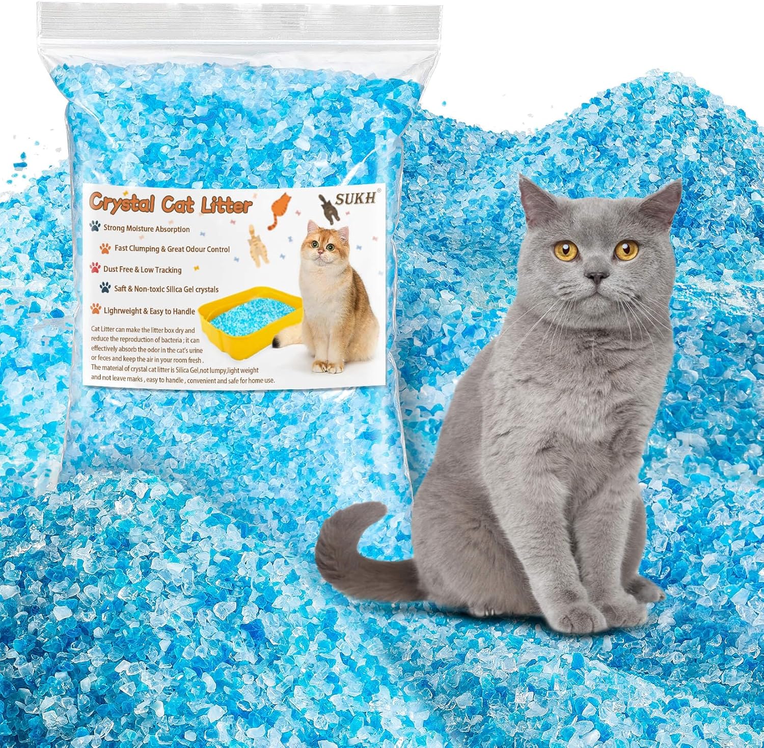Shandong Ruida Silica Gel Co.，Ltd.-Silica Gel-Silica gel cat litter-pH Monitoring Cat Litter-Health Monitoring Cat Litter